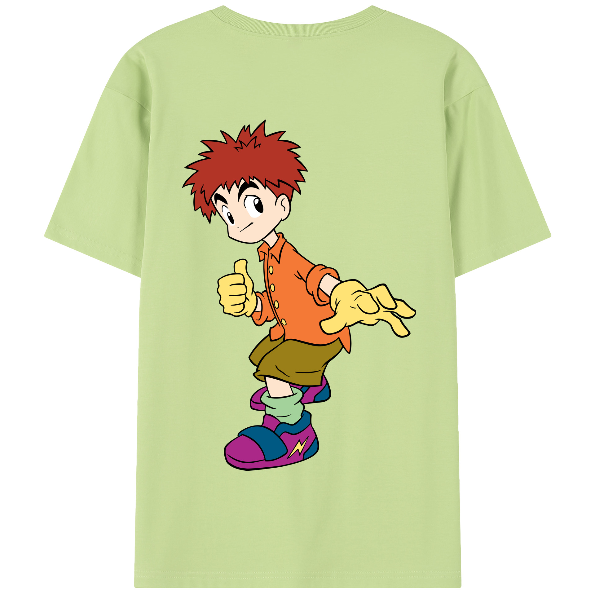 （画像用） Digimon デジタルモンスター/デジモン 綿100％半袖Tシャツ（背面プリント）
